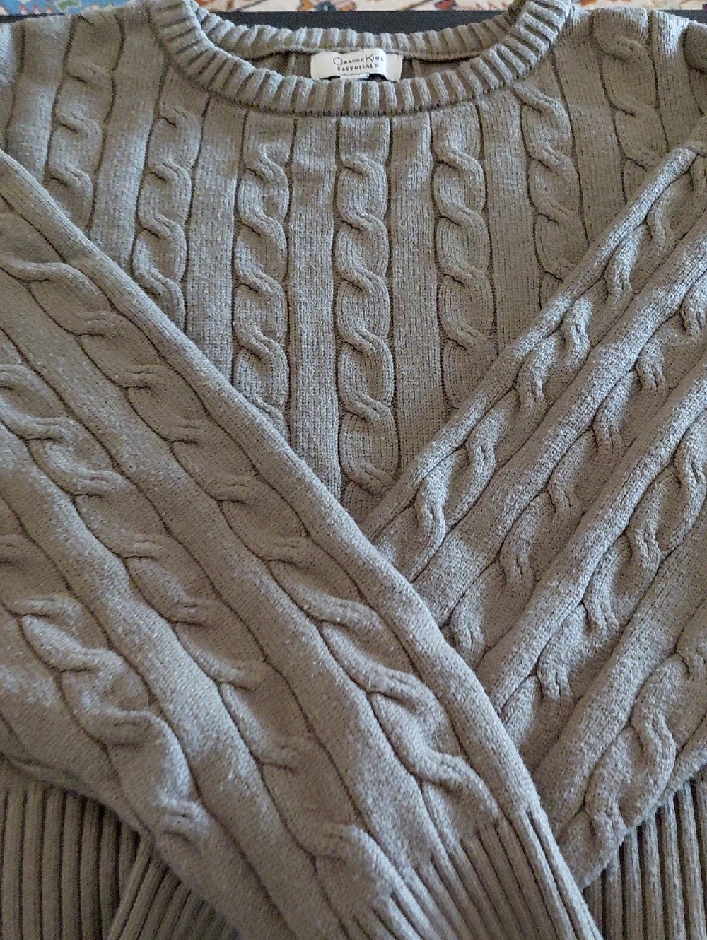 Knit Crewneck Sweater - Taupe